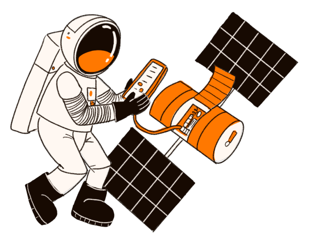 astronaut-satellite